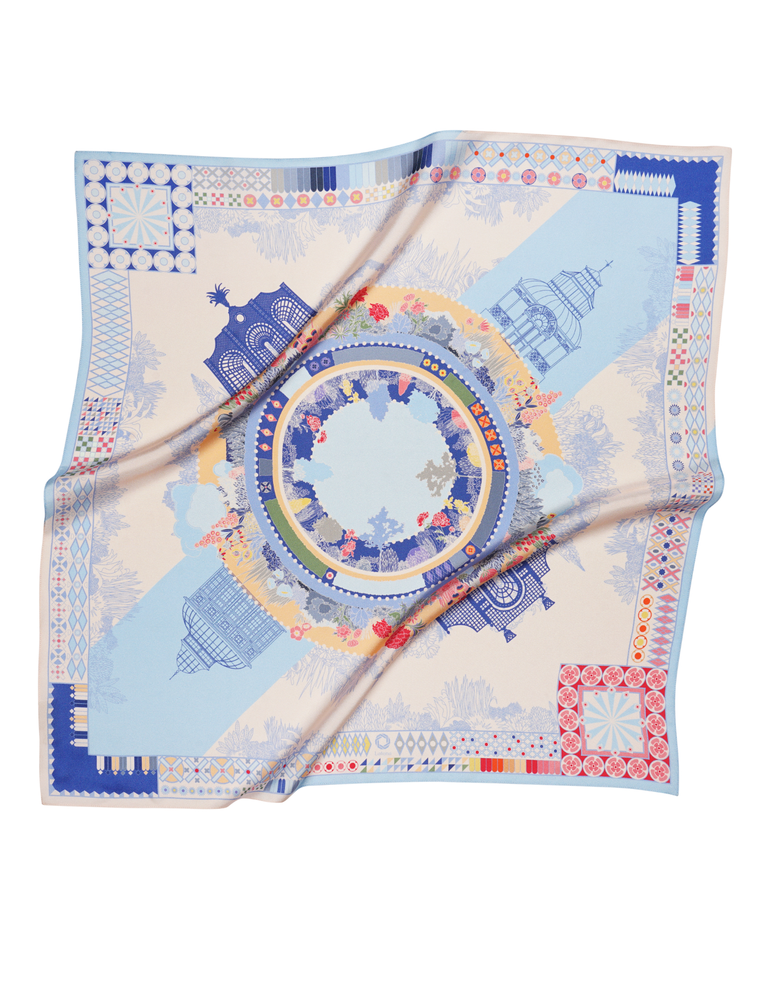 Картинка Шовкова хустина «Garden Blue»